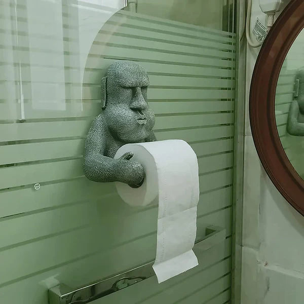 Funny toilet paper roll holder