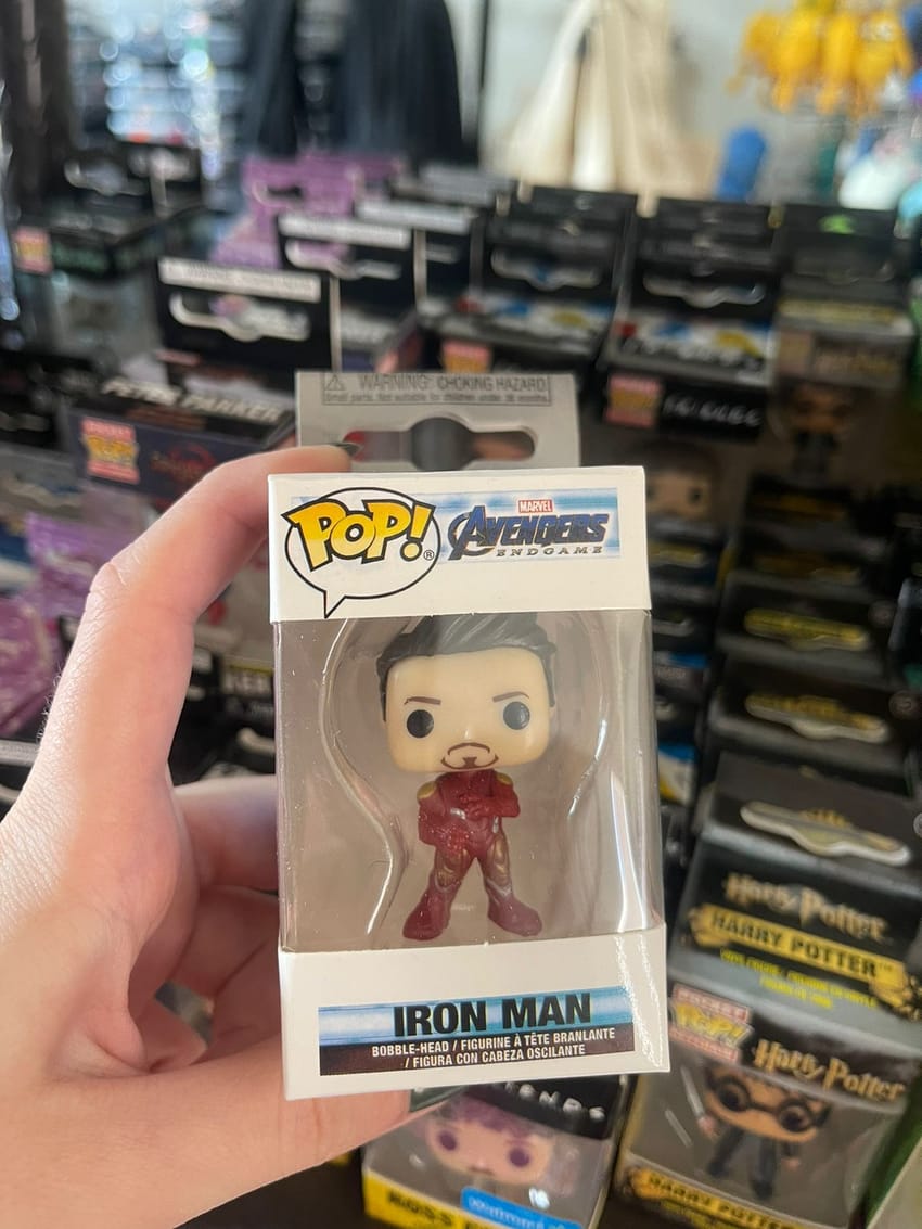 Iron man funko pop keychain