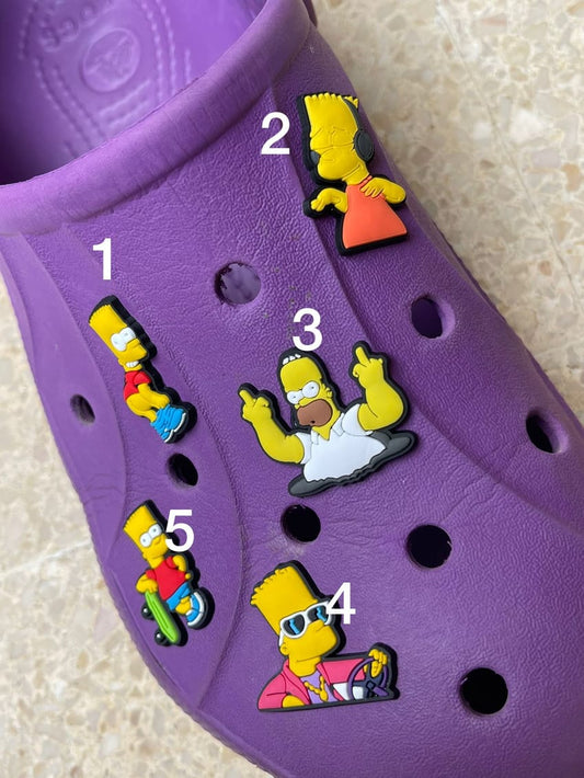 simpsons crocs charm