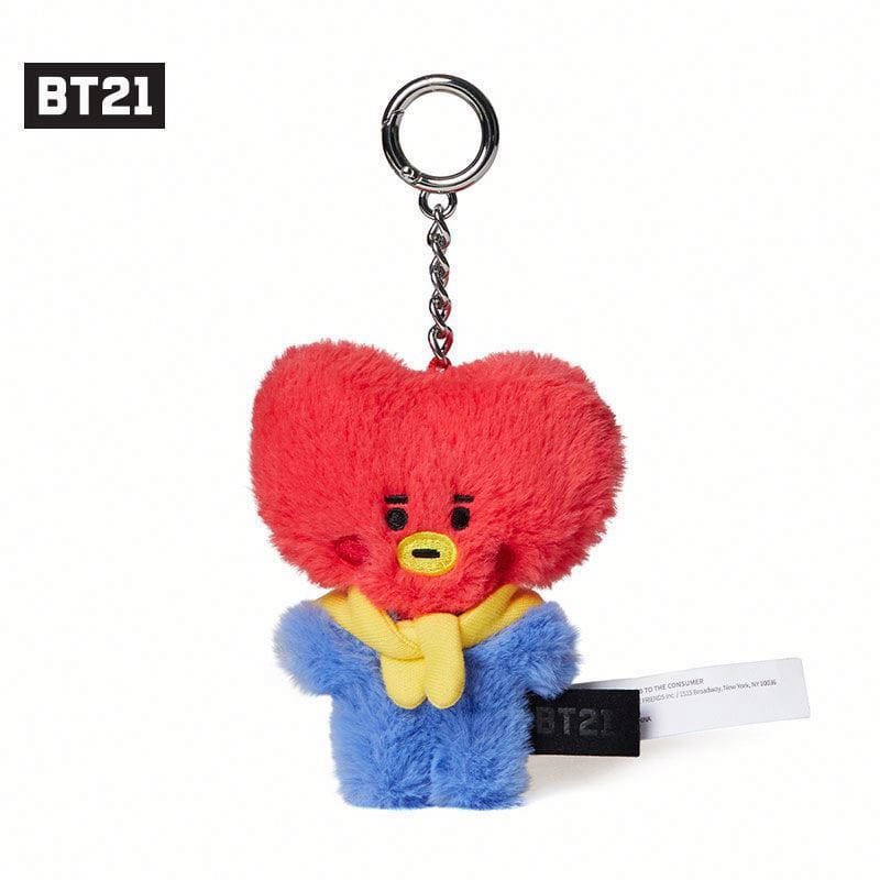 Fuzzy bt21 keychains