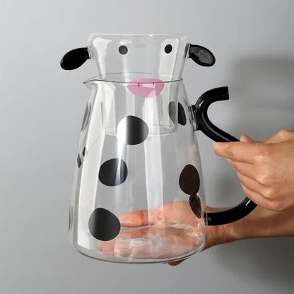 cow glass pitcher / pot