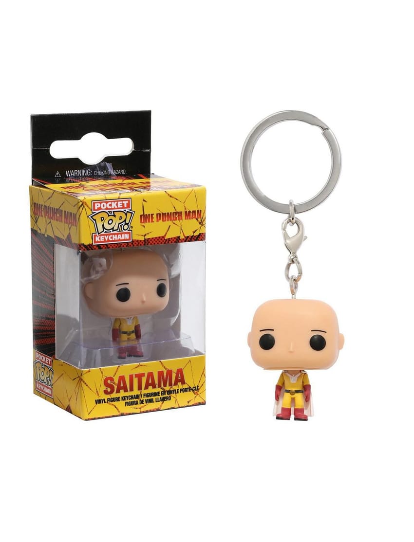 saitama - one punch man funkopop keychain