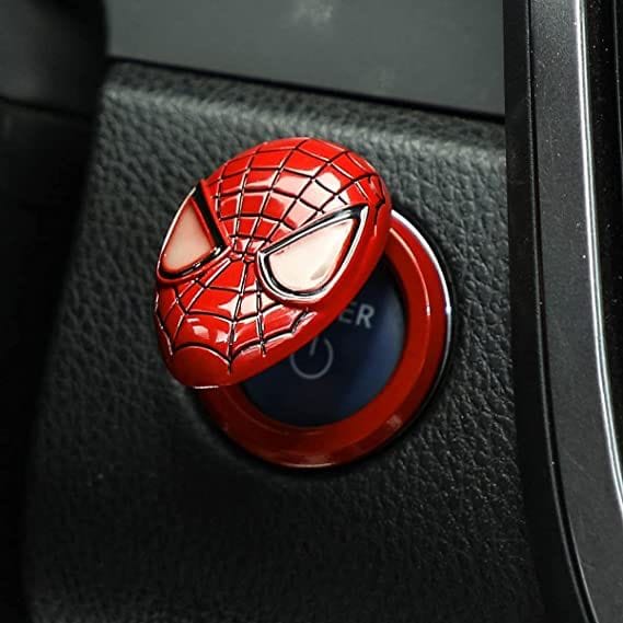 spiderman car start button