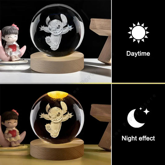 Stitch glowing up crystal ball