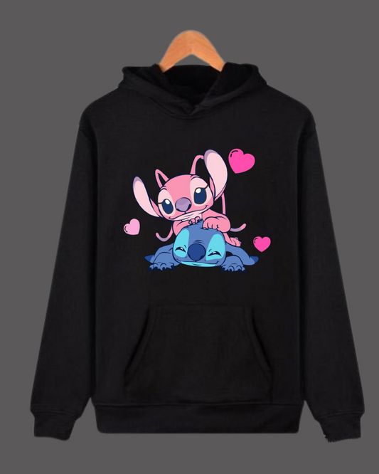 Stitch and Angel Hoodie