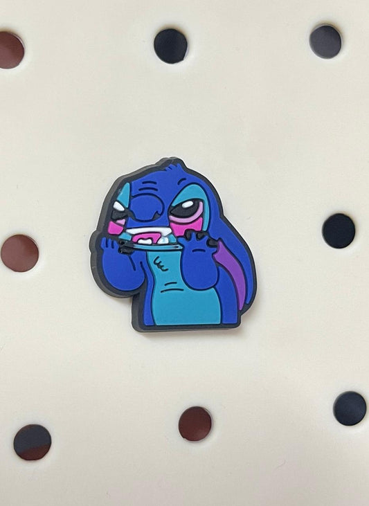 Frustrated Stitch charm