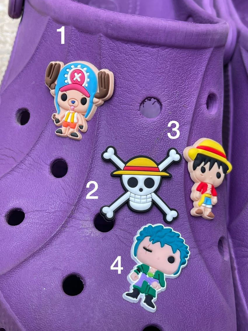 one piece crocs charm