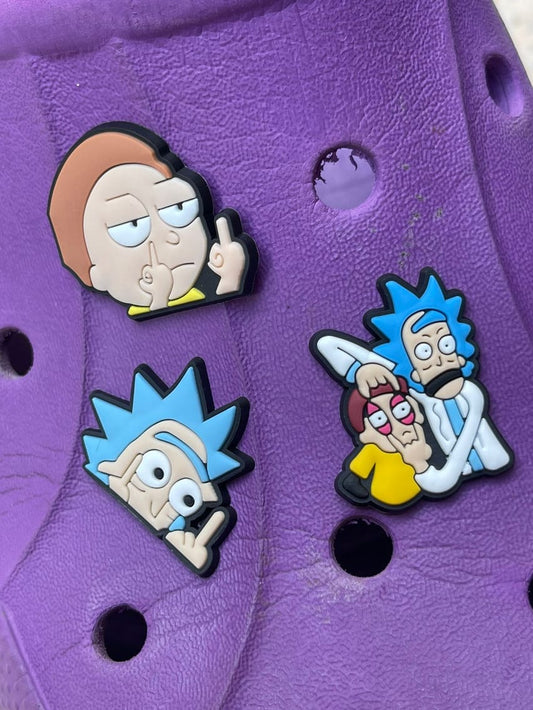 rick and morty crocs charm