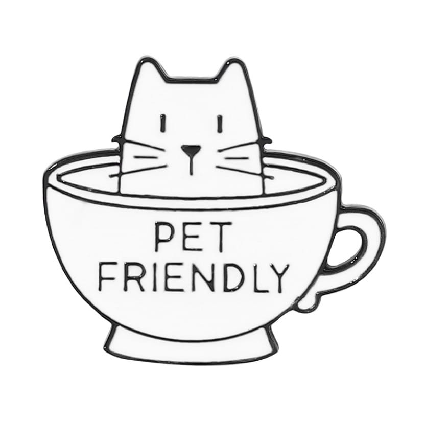 cat mug pin