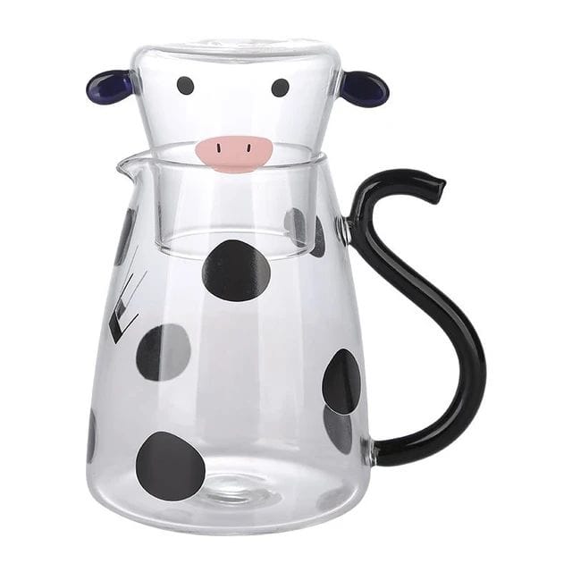 cow glass pitcher / pot