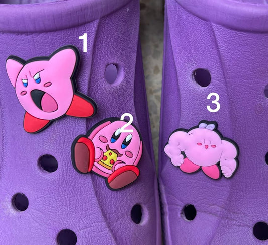 kirby crocs charm