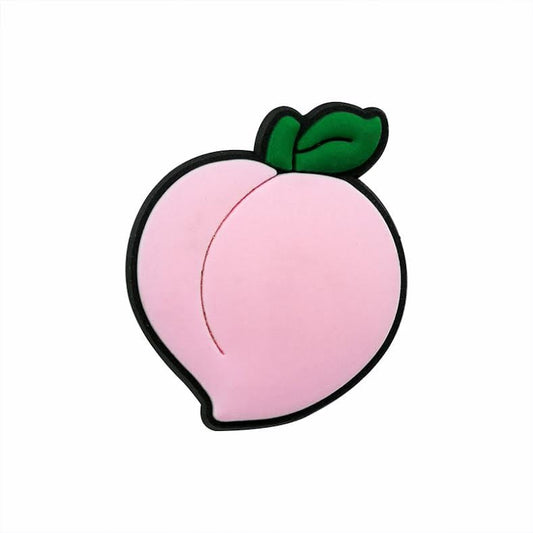 peach crocs charm