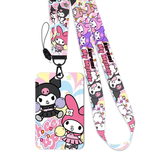 kuromi and my melody lanyard