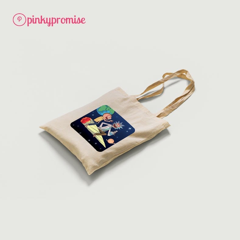 rick and morty tote bag