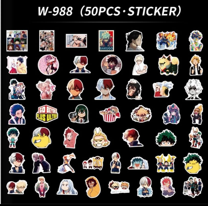 my hero academia stickers