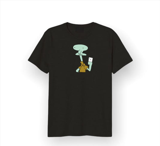 squidward selfie t-shirt