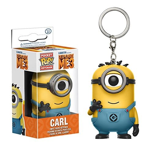 Carl - minion funko pop keychain