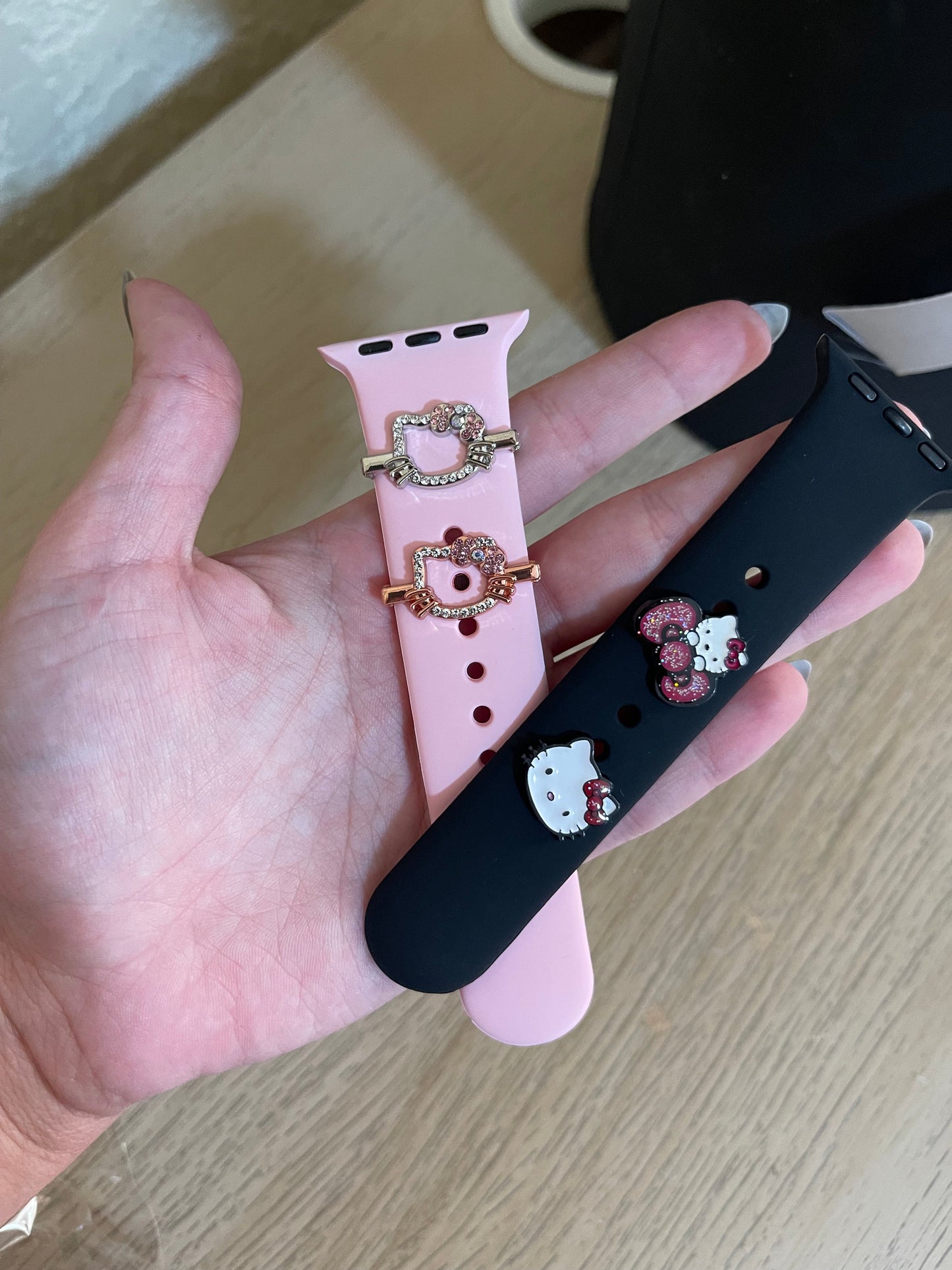 Rose Gold Hello kitty Apple watch band charm