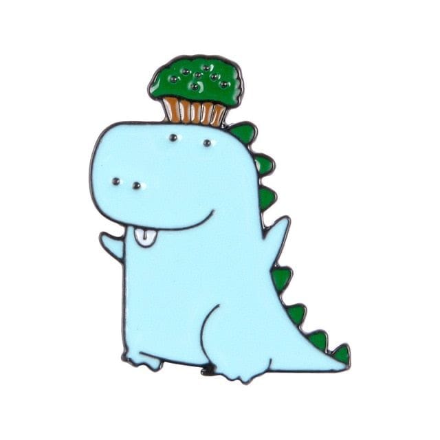 blue dinasour pin