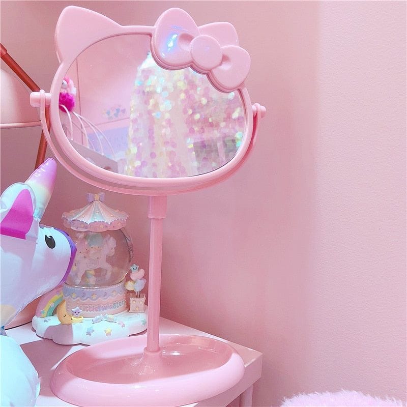 hello kitty mirror with stand