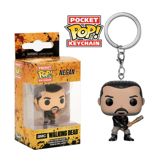 Negan from the walking dead funkopop keychain