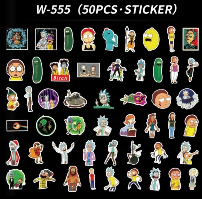 rick and morty stickers