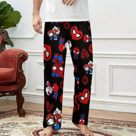 Spider man and hello kitty pajama pants (summer material)