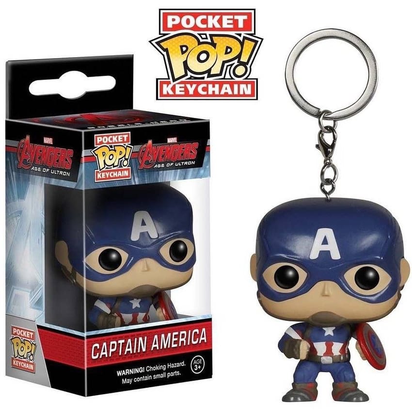 captain america funko pop keychain