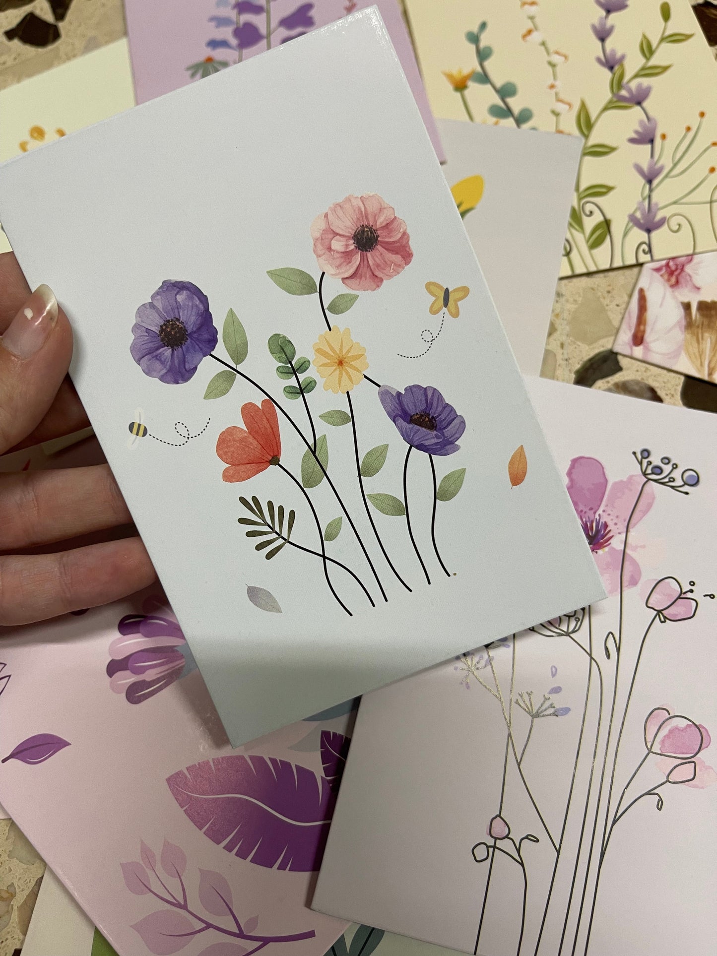 Random floral card