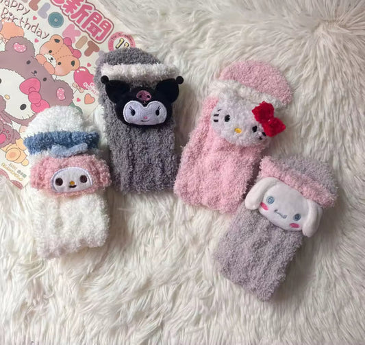 Hello kitty fuzzy socks