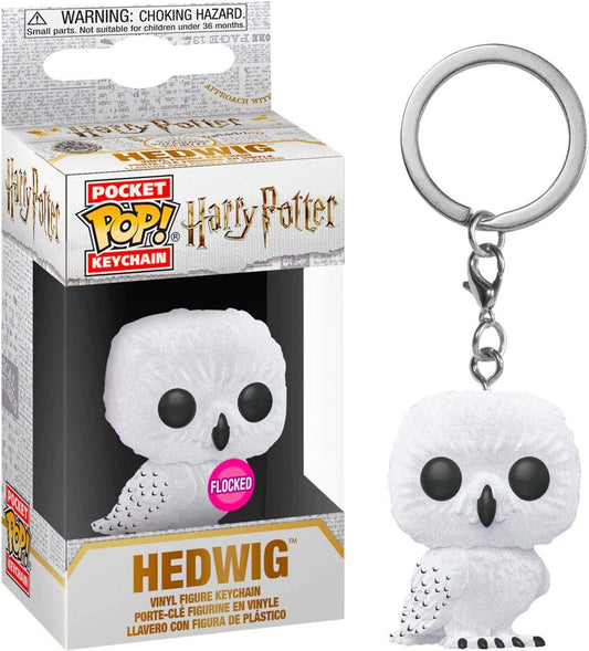 Hedwid - harry potter flocked funko keychain