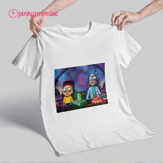 rick and morty spaceship t-shirt