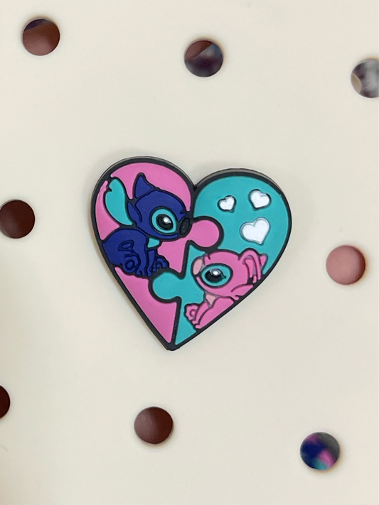 Stitch and angel charm