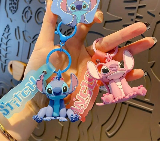 Stitch and angle matching keychains