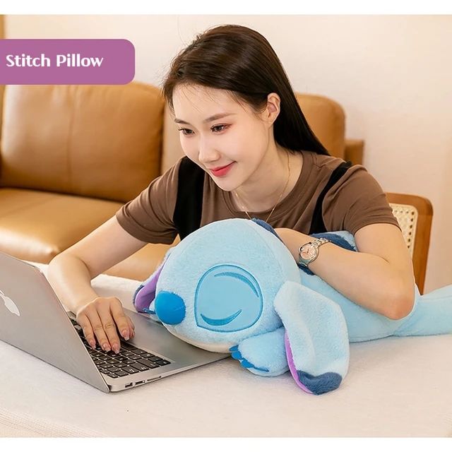 Stitch Plush pillow and blanket