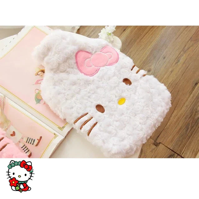 Hello kitty water bag with plush cover