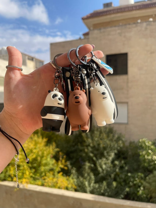 We bare bears keychains