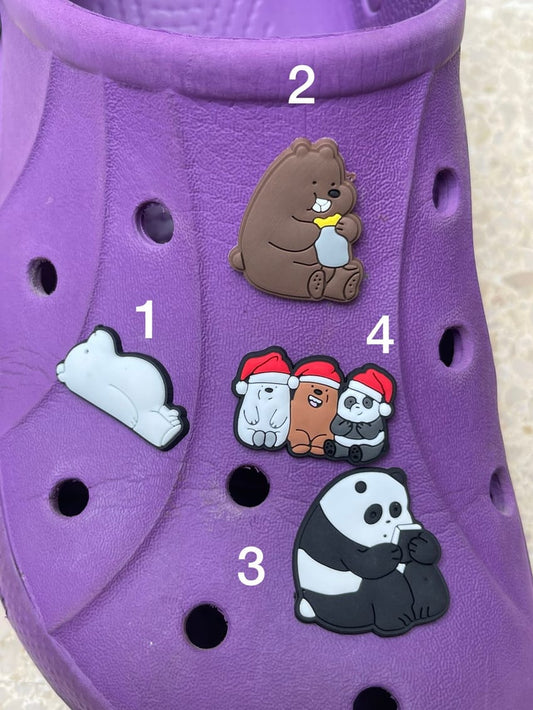 we bare bears crocs charms