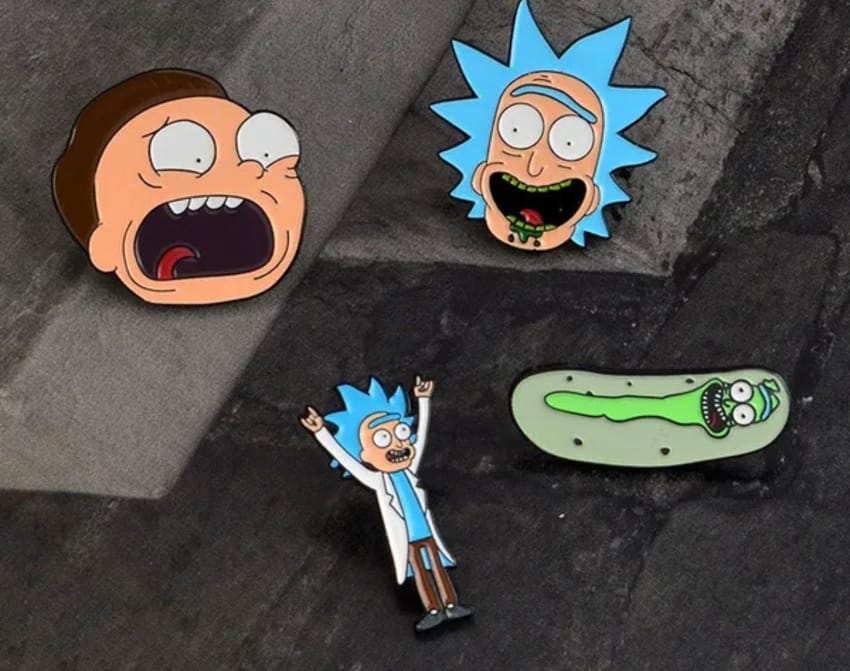 rick and morty pins