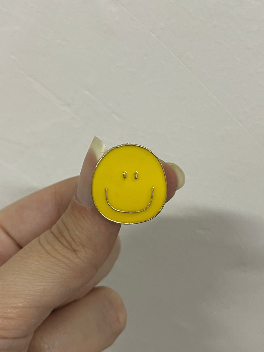 smiley face pin