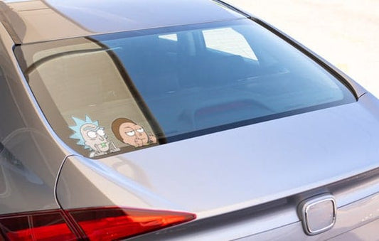 Flipping off rick and morty stickers