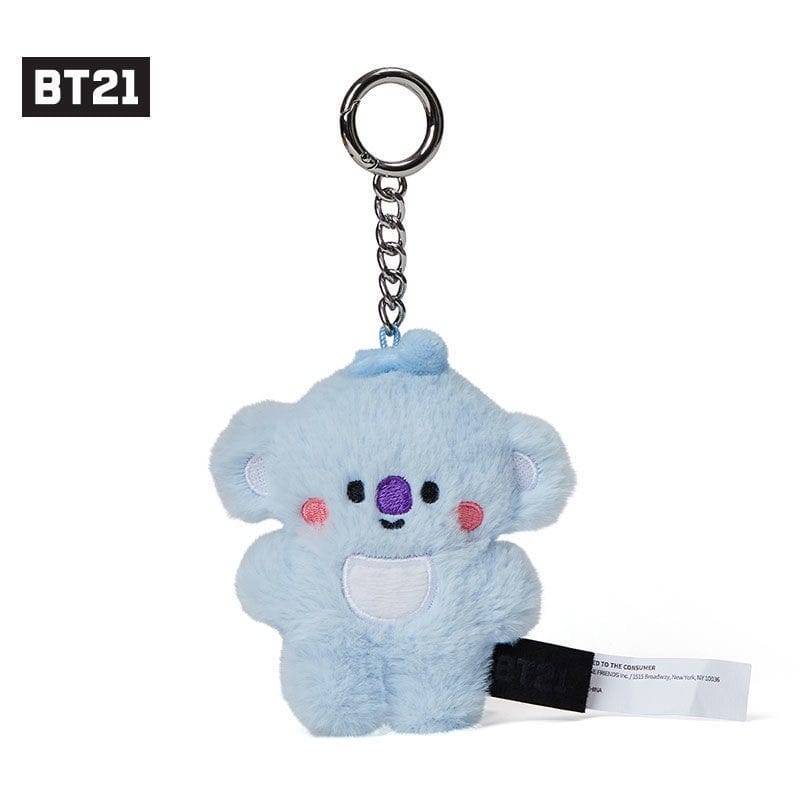 Fuzzy bt21 keychains