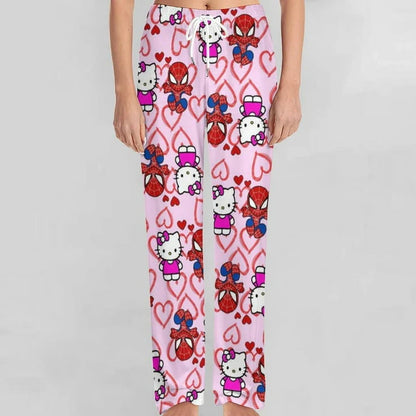 Spider man and hello kitty pajama pants (summer material)