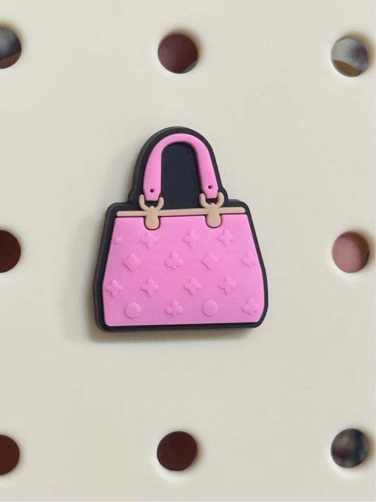 Pink bag charm