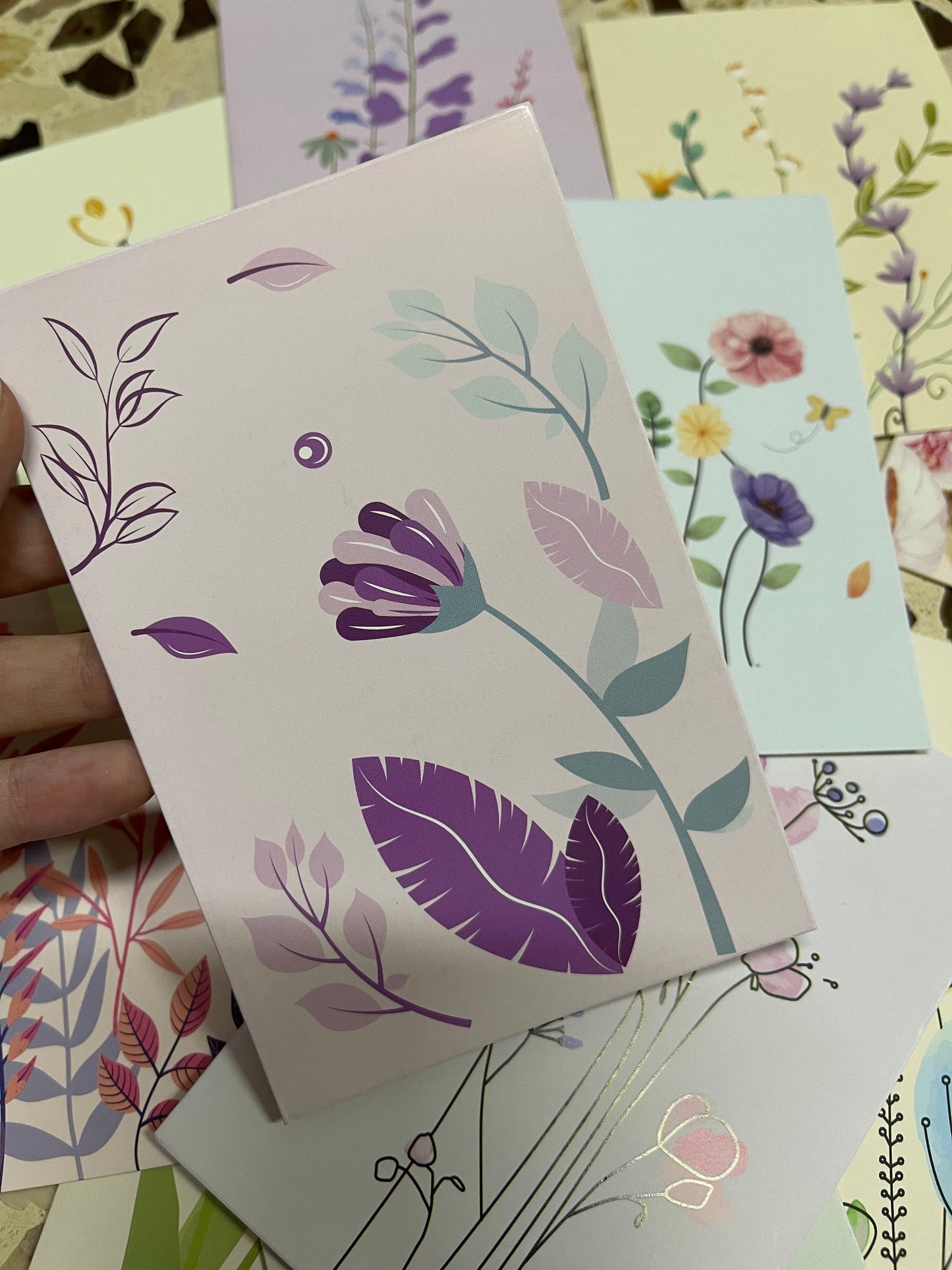 Random floral card