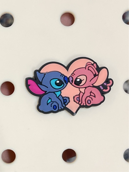 Stitch and angel charm