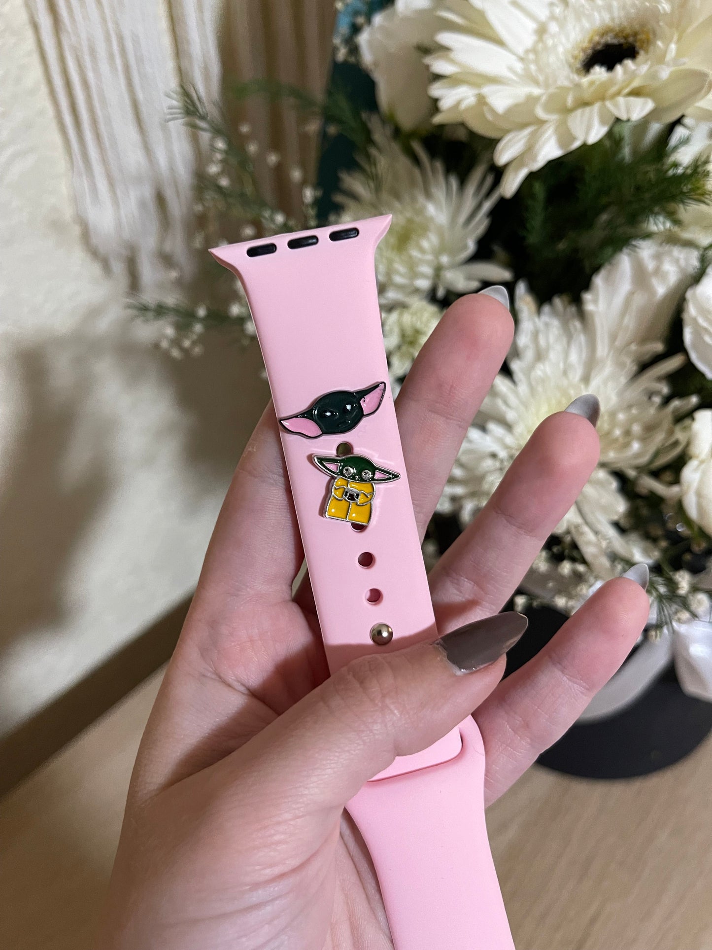 Baby Yoda watch band charm