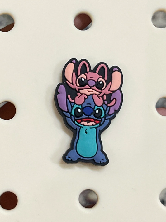 Stitch and angel charm