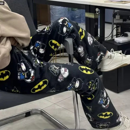 Batman hello kitty pajama pants