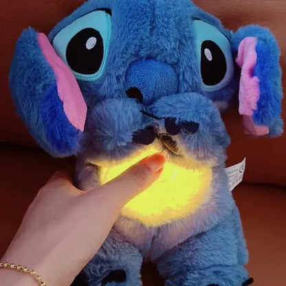 Breathing stitch and angle plush toys